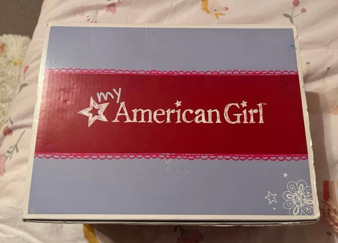 American Girl doll holder