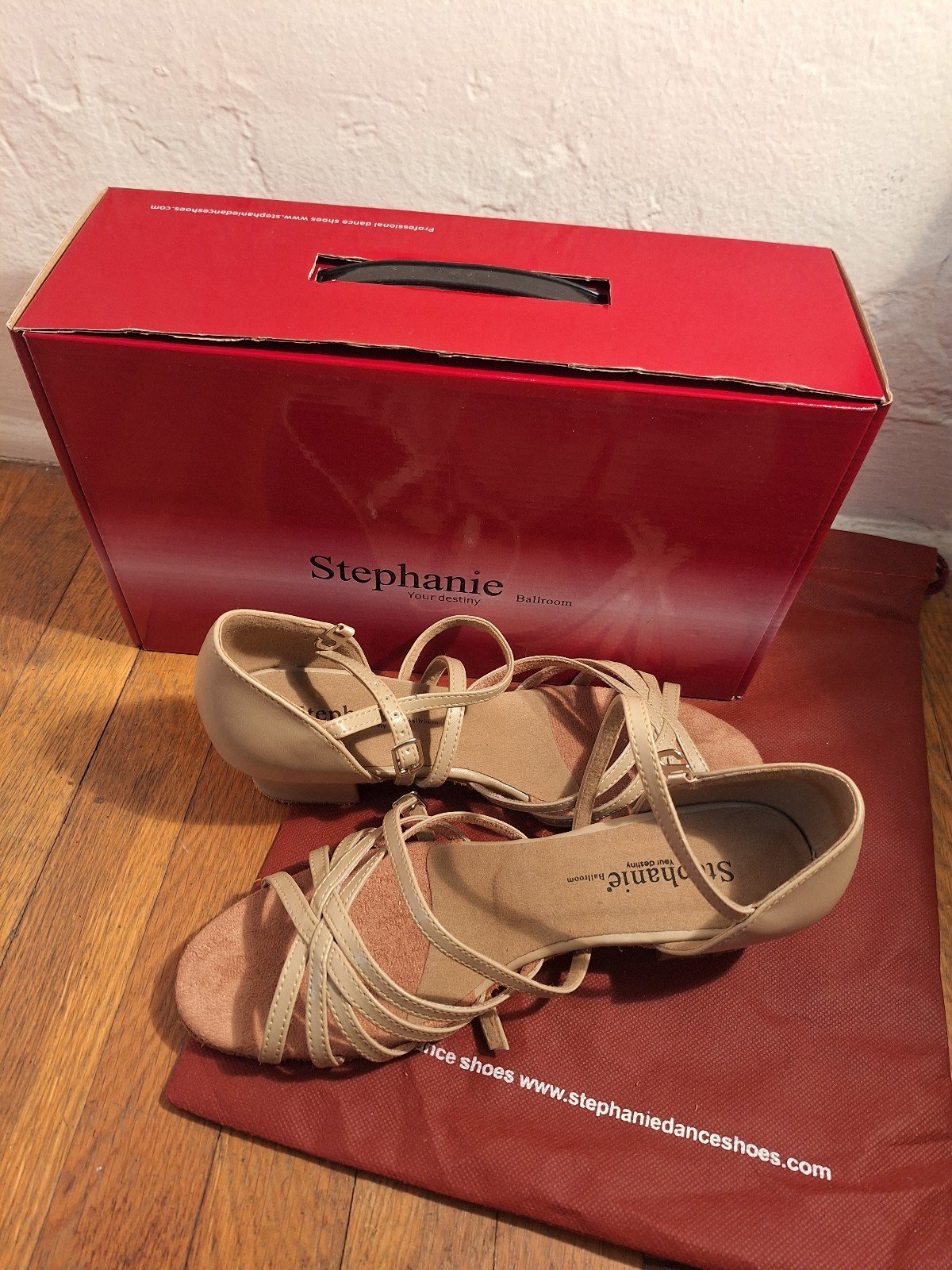 Stephanie Ballroom Tan Dance Shoes New size 8.5