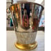 Mother of pearl silver wastebasket made in India