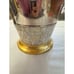 Mother of pearl silver wastebasket made in India