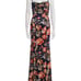 Just Cavalli Evening Gown Floral Print Long Dress Maxi Dress Italy Size 40 Blue