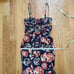 Just Cavalli Evening Gown Floral Print Long Dress Maxi Dress Italy Size 40 Blue