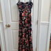 Just Cavalli Evening Gown Floral Print Long Dress Maxi Dress Italy Size 40 Blue