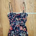 Just Cavalli Evening Gown Floral Print Long Dress Maxi Dress Italy Size 40 Blue