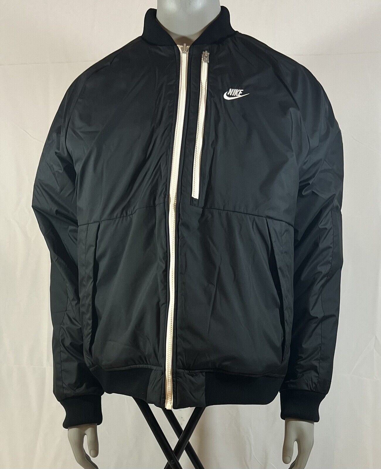 Nike Sportswear Therma-Fit Legacy Reversible Bomber Jacket Mens XL DD6849-010