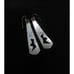 Pair of D Skeets Native American Navajo Sterling Silver & Pink Stone Earrings
