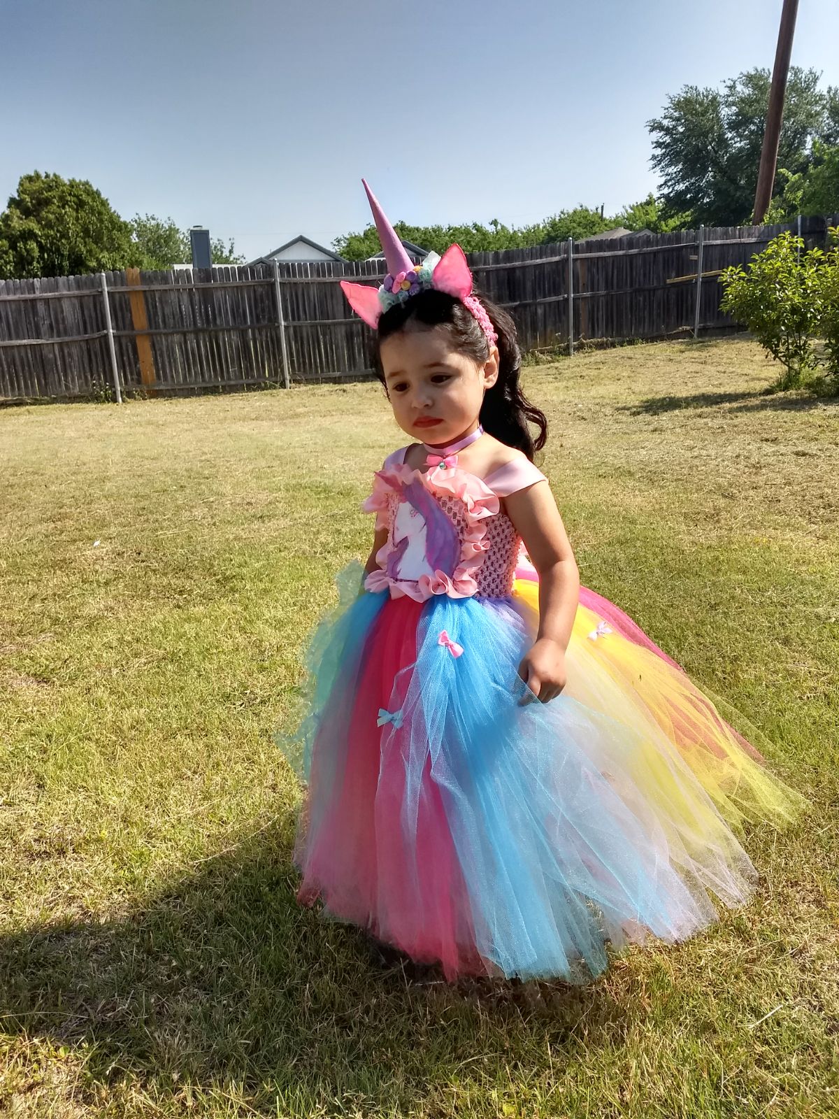 Unicorn party dress :handmade tutu dress