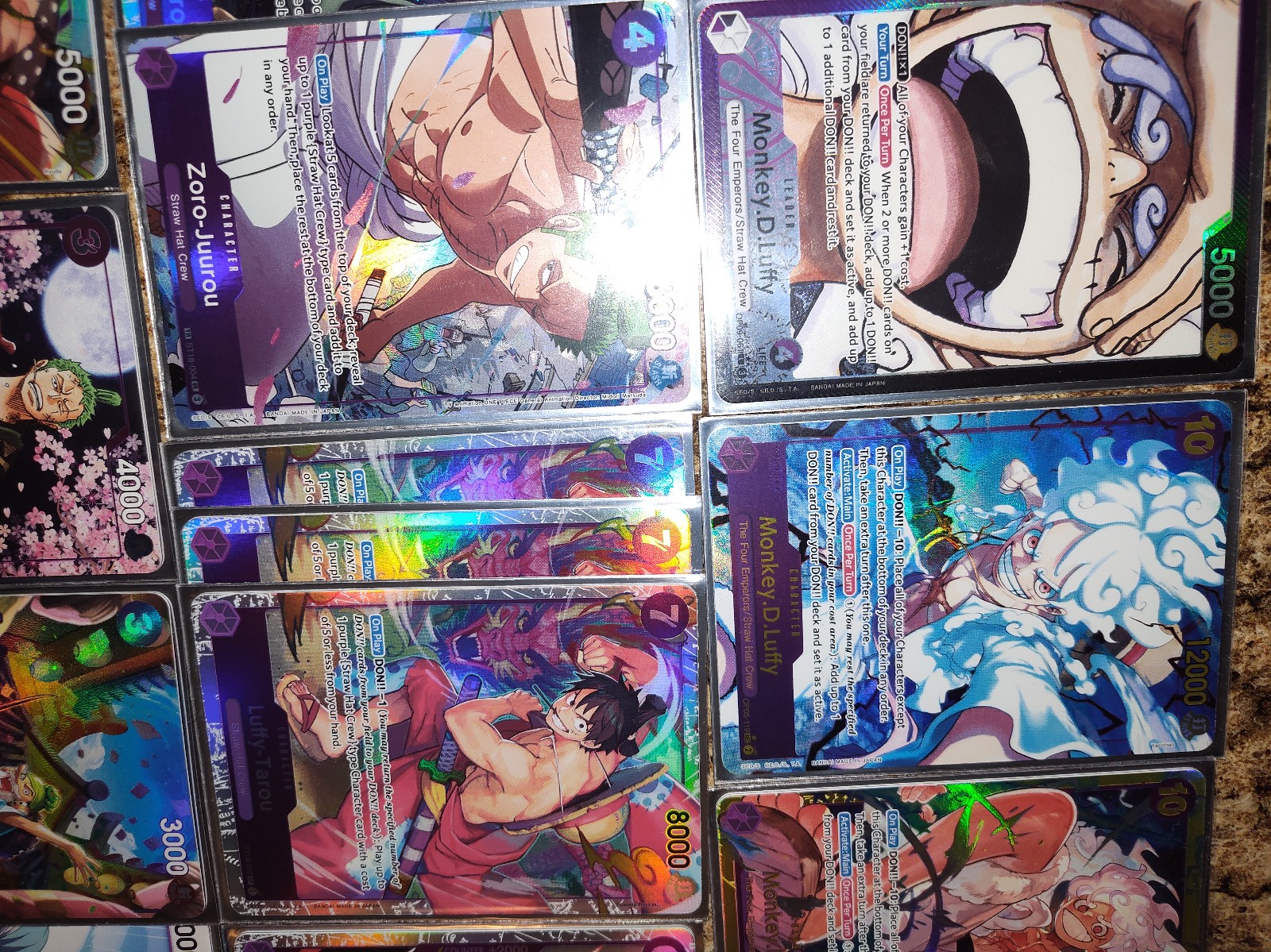 One Piece Monkey D Luffy Lot 61 cards