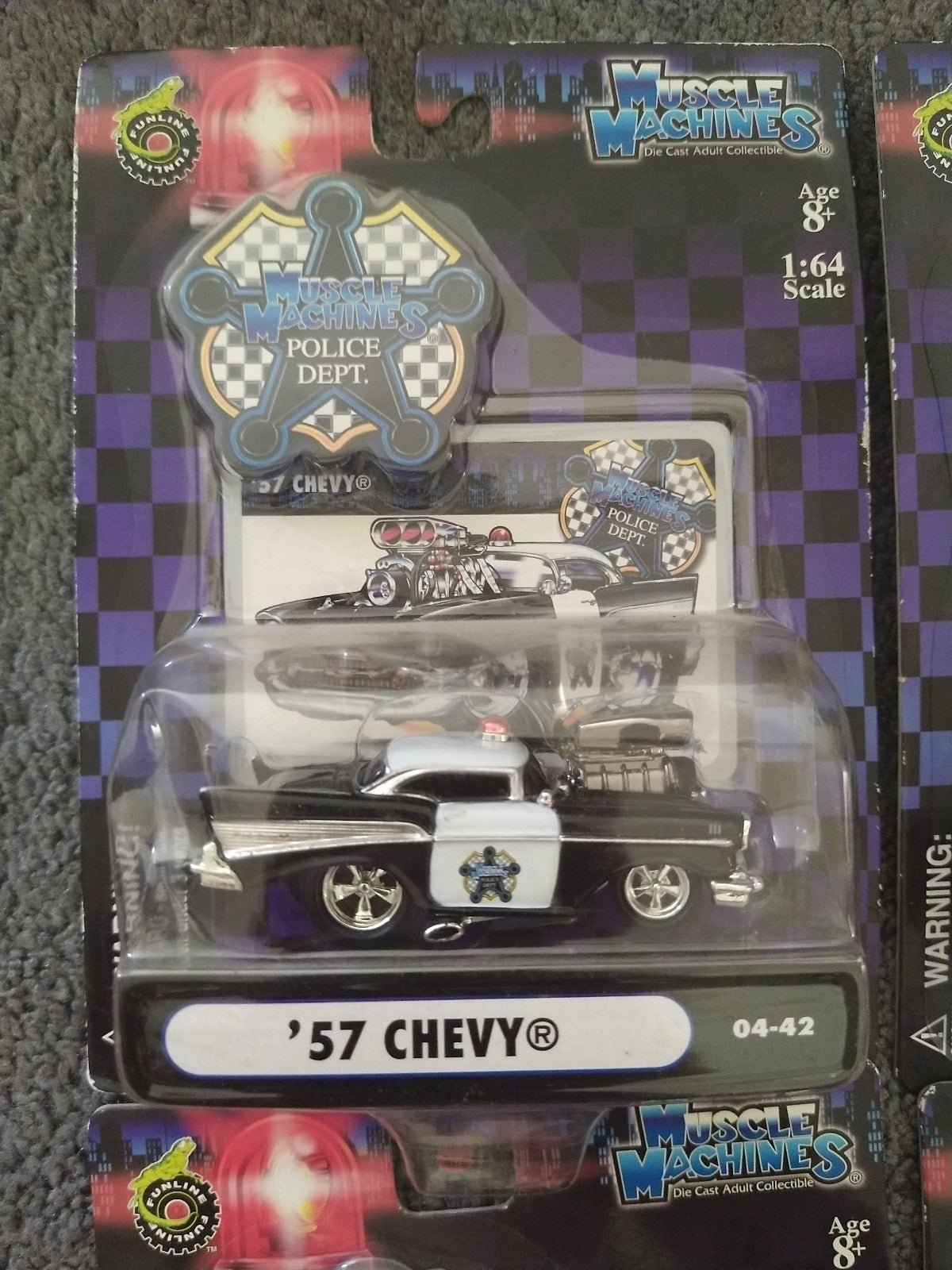Lot of 6 Muscle machine police department cars