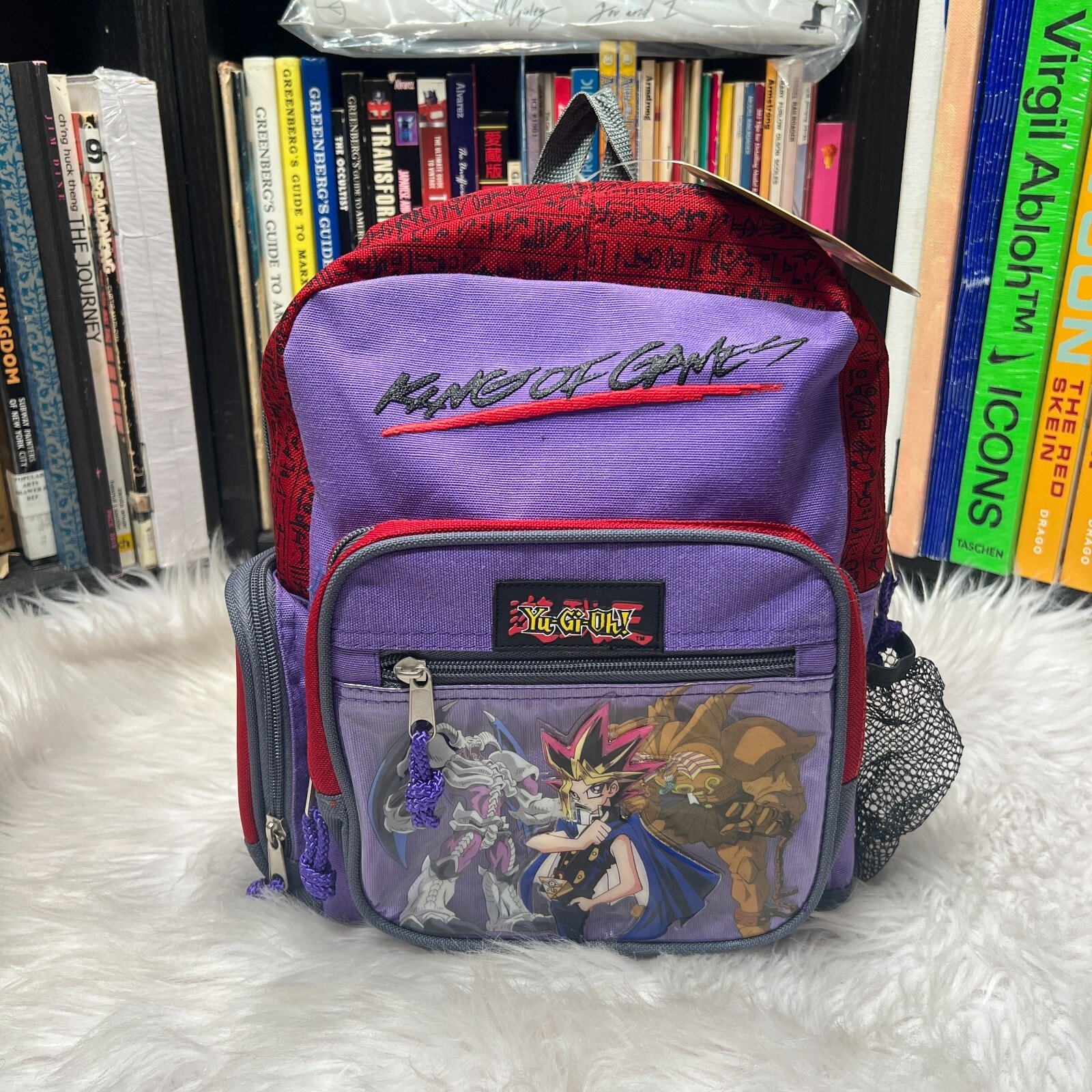 VINTAGE YU GI OH KING OF GAMES MINI BACKPACK 1996 YUGIOH BOOK BAG