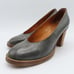 Nathalie Verlinden Womens 37 EU 6.5 US Gray Brown Leather Distressed Heels Pumps