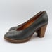 Nathalie Verlinden Womens 37 EU 6.5 US Gray Brown Leather Distressed Heels Pumps