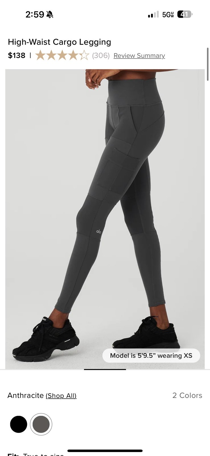 Alo yoga high waist cargo leggings