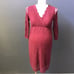 PinkBlush Burgundy Lace Maternity Dress