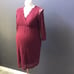 PinkBlush Burgundy Lace Maternity Dress