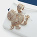 14K Gold Plated Cubic Zircon Pendant, EVBRS399