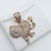 14K Gold Plated Cubic Zircon Pendant, EVBRS399