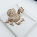 14K Gold Plated Cubic Zircon Pendant, EVBRS399