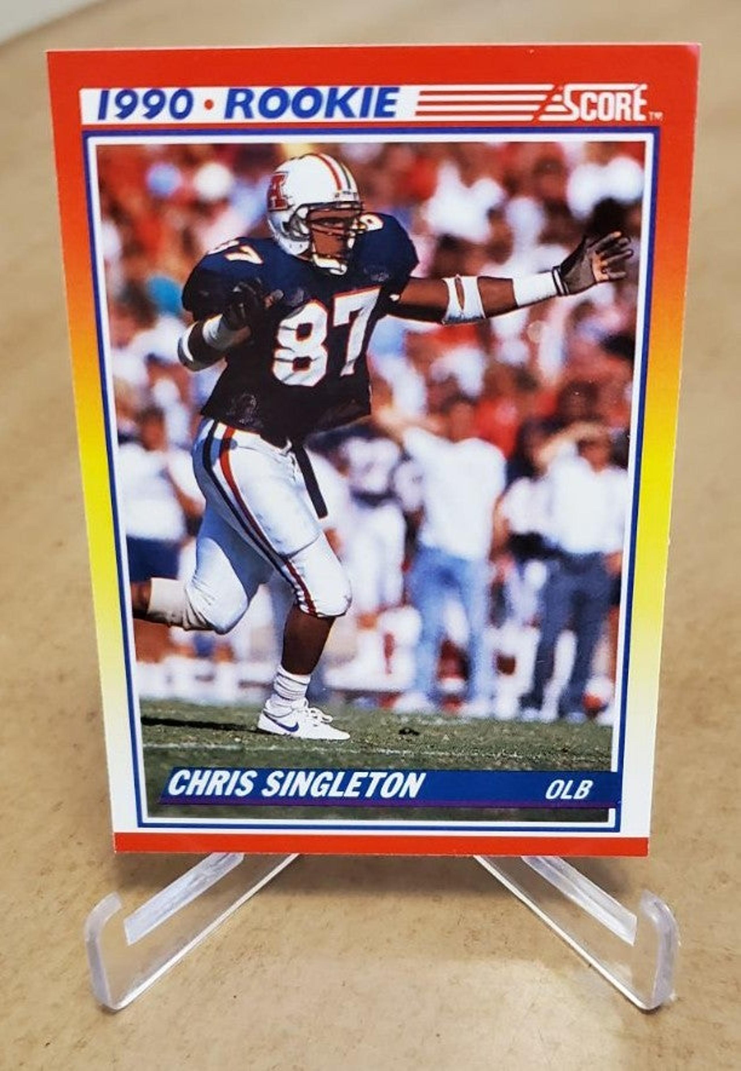 1990 Score Chris Singleton Rookie Card