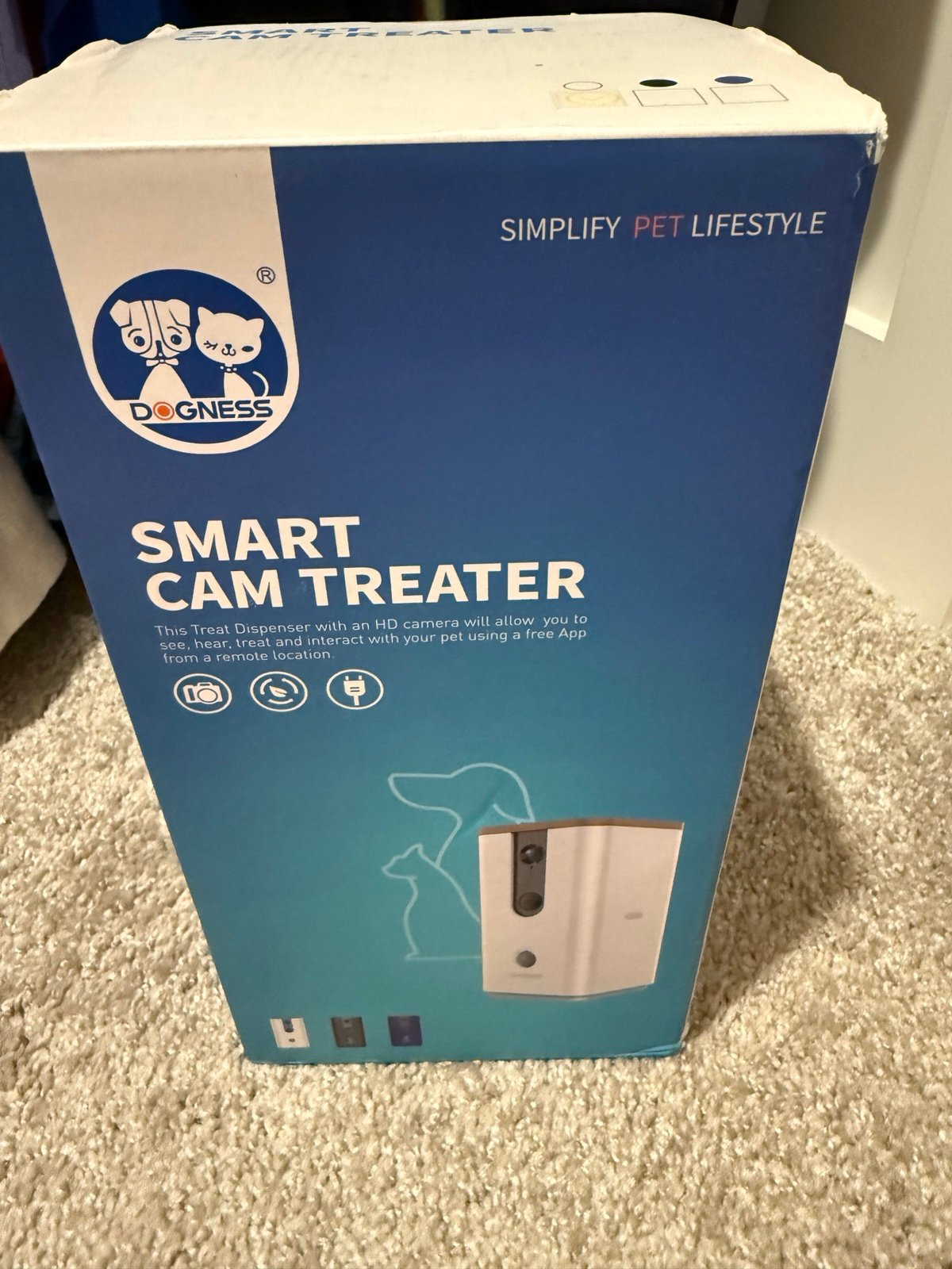 Dogness Smart Camera Treat Dispenser for Pets