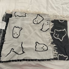 IKEA Halloween Ghost Kustfyr Throw Blanket