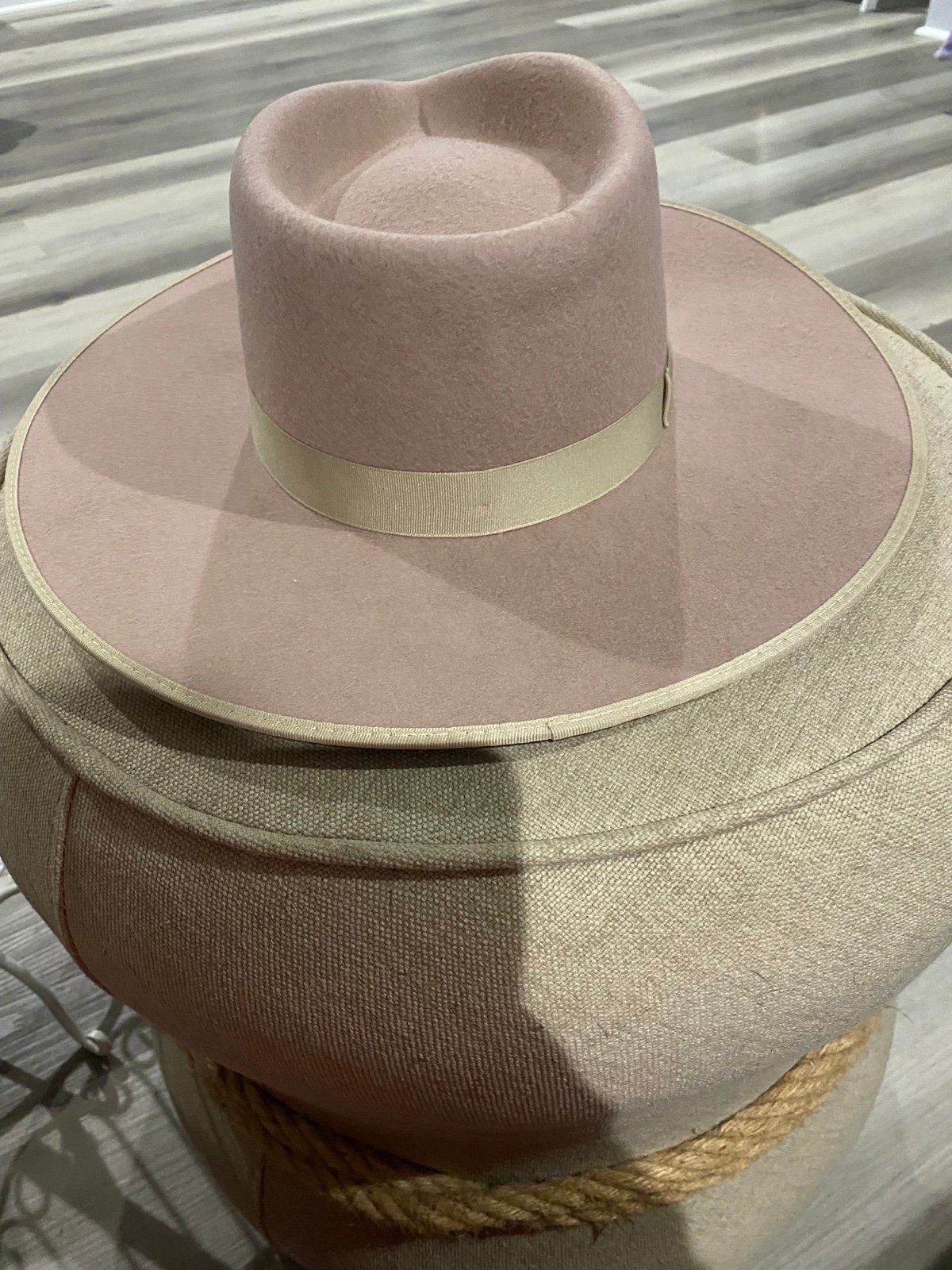 Lack of Color The Grove Rancher Hat Wool Leather new