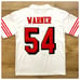 49ers jersey Fred Warner authentic style QUALITY Captain patch