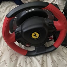 NO DESK CLAMP Thrustmaster Ferrari 458 Spider Racing Steering Wheel Pedals Xbox