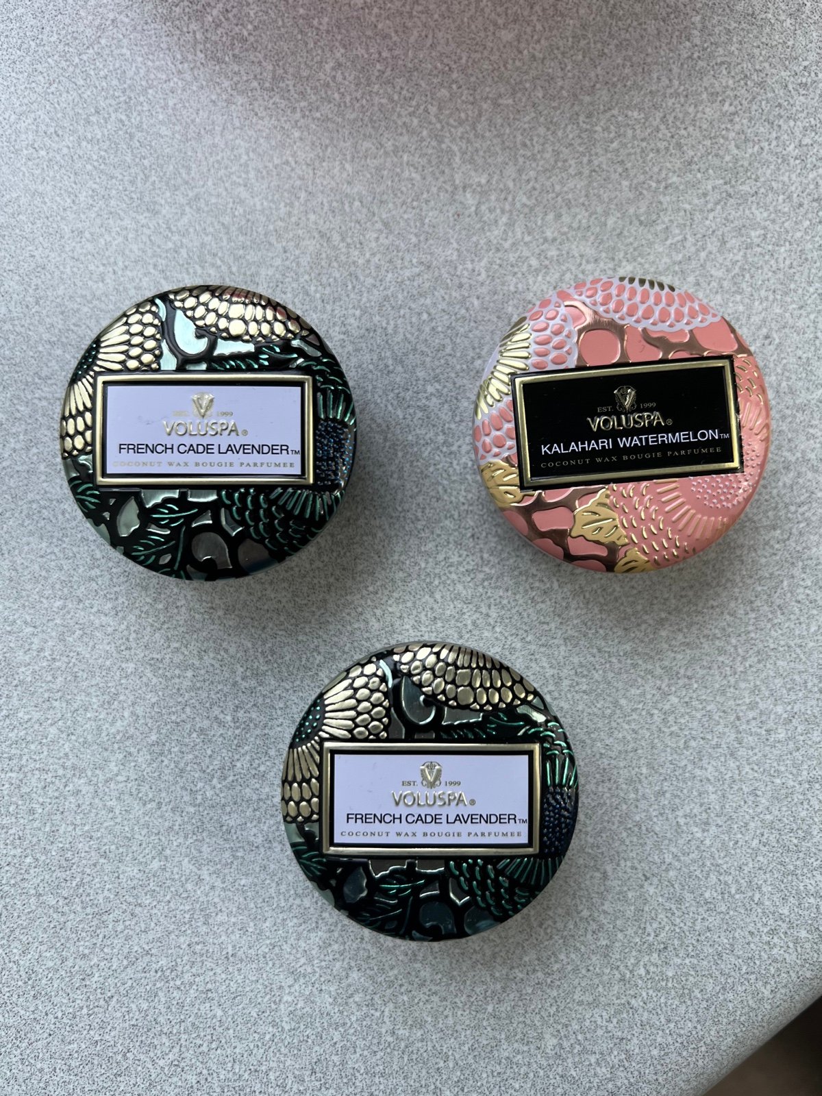 3 PC voluspa candle bundle