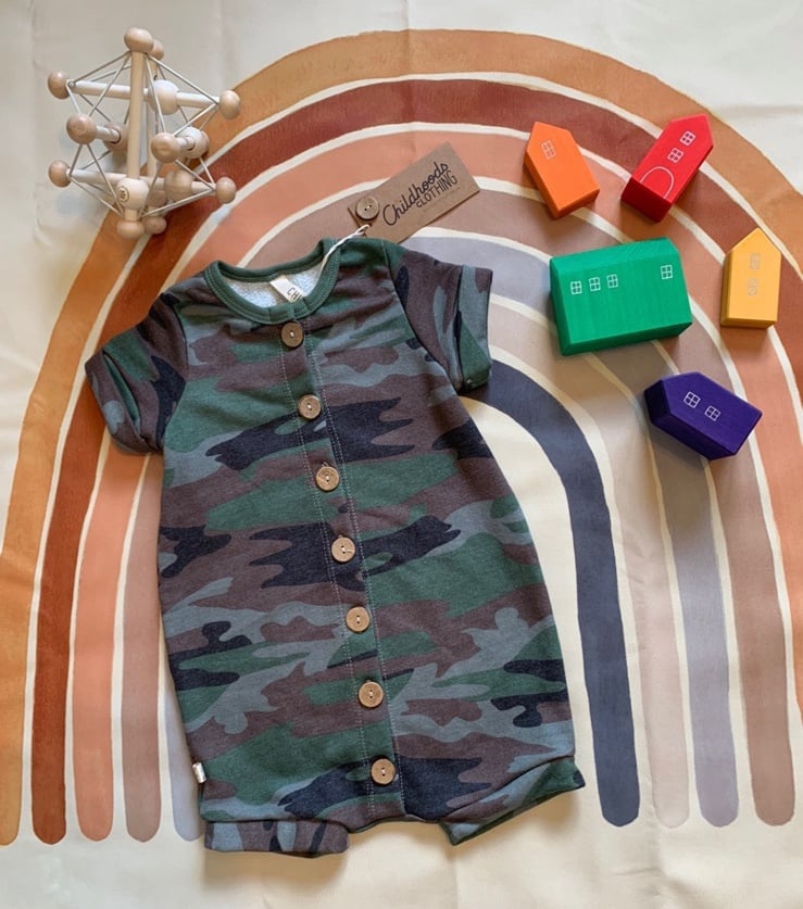 Adorable NWT Childhoods Clothing Classic Camo Romper