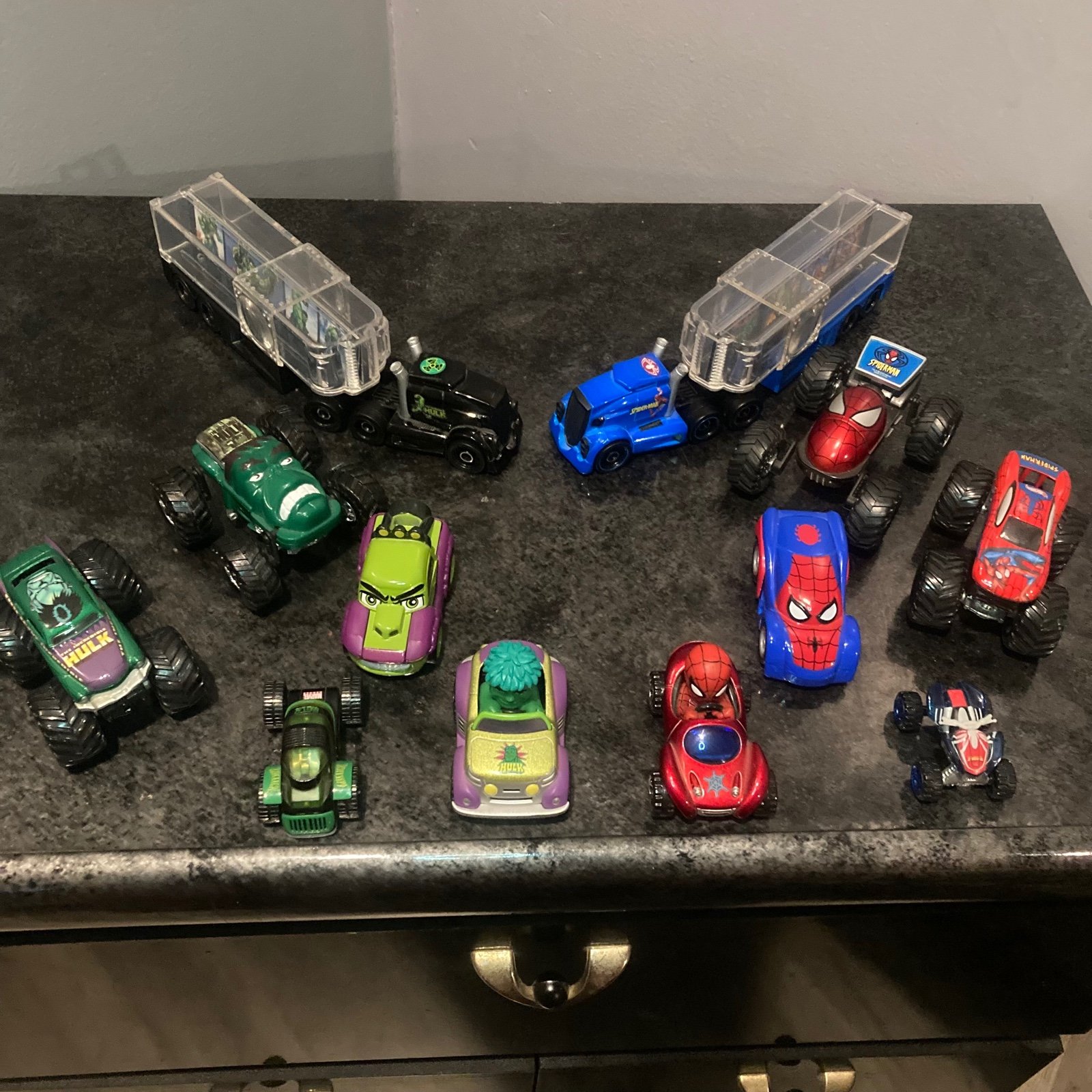 Hulk and Spiderman Collectible Toy cars set of 12