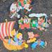 Vintage Handcrafted Disney Characters wall decor Kids Toom