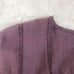 FREE PEOPLE Joi Purple Cropped Button Front Top Eyelet Long Sleeve Small New