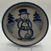 *Rare* Ma Hadley Pottery Snowman Christmas Serving Platter Shallow Bowl 12in