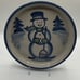 *Rare* Ma Hadley Pottery Snowman Christmas Serving Platter Shallow Bowl 12in