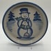 *Rare* Ma Hadley Pottery Snowman Christmas Serving Platter Shallow Bowl 12in