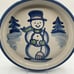 *Rare* Ma Hadley Pottery Snowman Christmas Serving Platter Shallow Bowl 12in