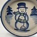 *Rare* Ma Hadley Pottery Snowman Christmas Serving Platter Shallow Bowl 12in