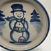 *Rare* Ma Hadley Pottery Snowman Christmas Serving Platter Shallow Bowl 12in