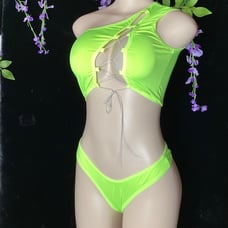 Exotic dancewear stripper outfit rave outfit neon glow