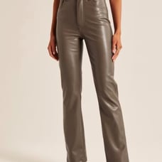 Abercrombie Vegan Leather 90s Straight Pant
