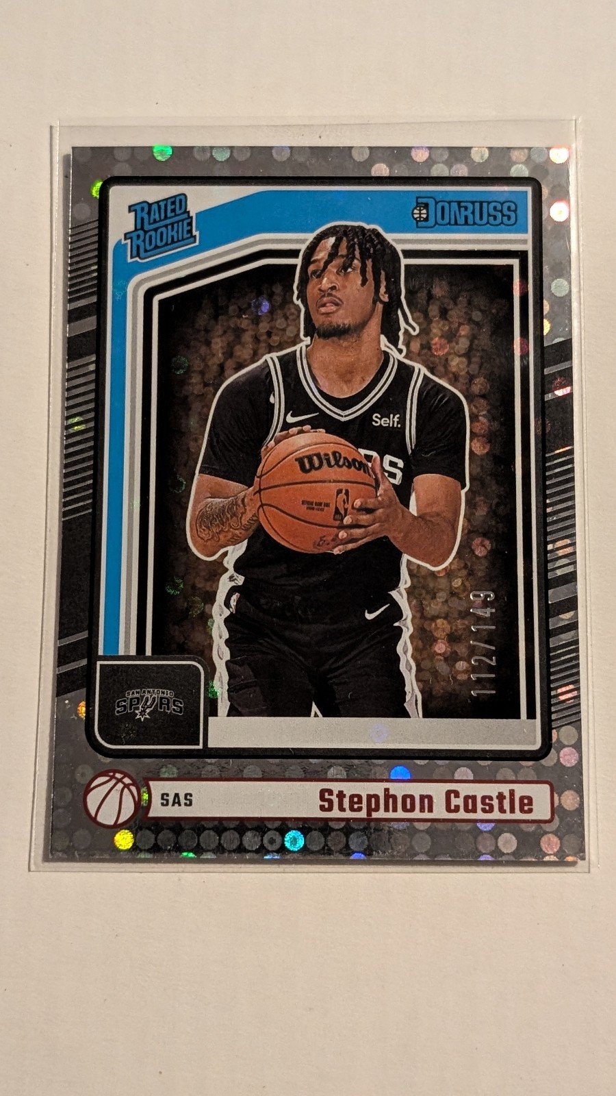 Stephon Castle — Rated Rookie Red Disco /149 | 2024-25 Panini Donruss ROTY