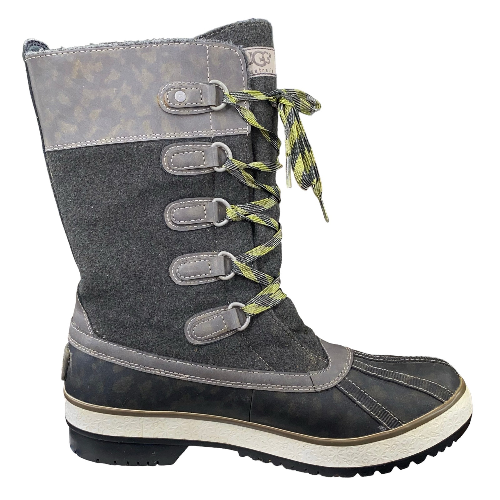 UGG Women's Baroness Charcoal Waterproof Winter Boot Size 9