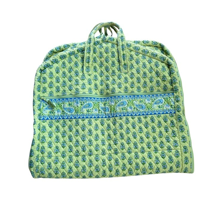 Vera Bradley Garment Bag Travel Luggage Cotton Storage Preppy Classic Green Blue