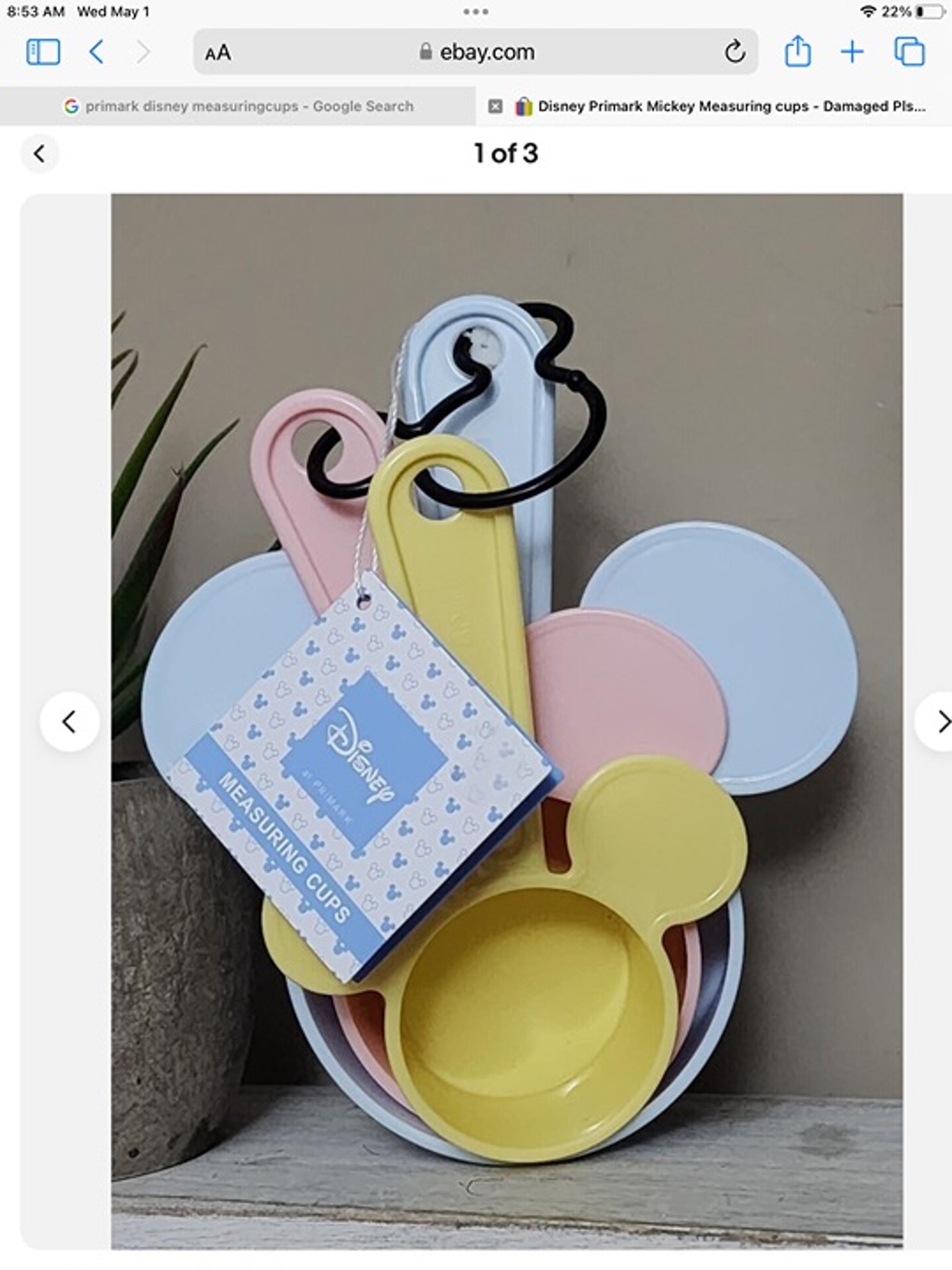 NEW Mickey Mouse Measuring Cups