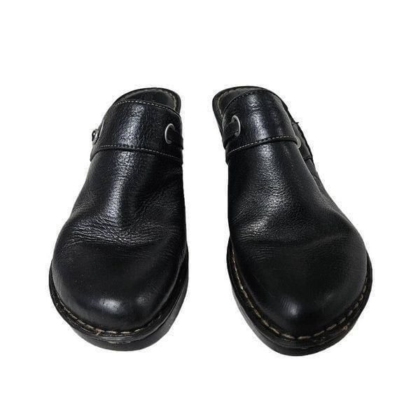 Born leather clog shoes