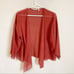 Soft Surroundings Orange Silk Long Sleeve Wrap