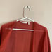 Soft Surroundings Orange Silk Long Sleeve Wrap
