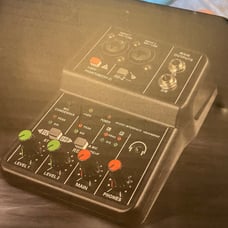 Audio Mixer 2 Ch With Phantom Power New
