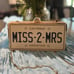 Aldo wedding bride crossbody white miss to mrs license plate novelty purse bag